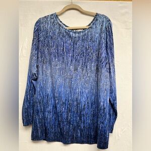 Linea by Louis Dell'Olio | Artisanal Linear Ombré Knit Tunic - 2X Contemporary